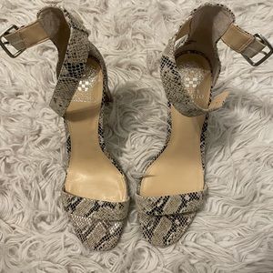 Vince Camuto Snake Print Bendiva Heels